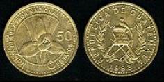 Moneda de cincuenta centavos de quetzal